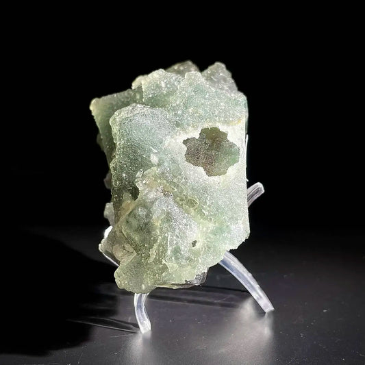 Natural Green Fluorite Crystal Specimen | Hunan, China | 500g | 11*7.5*5.5cm