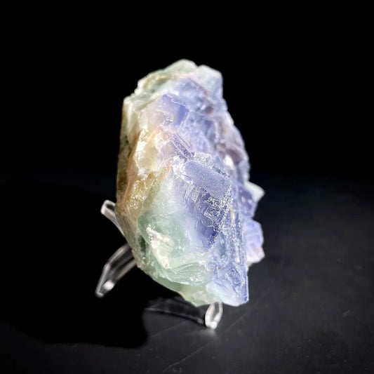 Natural Bule Fluorite Crystal Specimen | Hunan, China | 350g |9*7*3cm