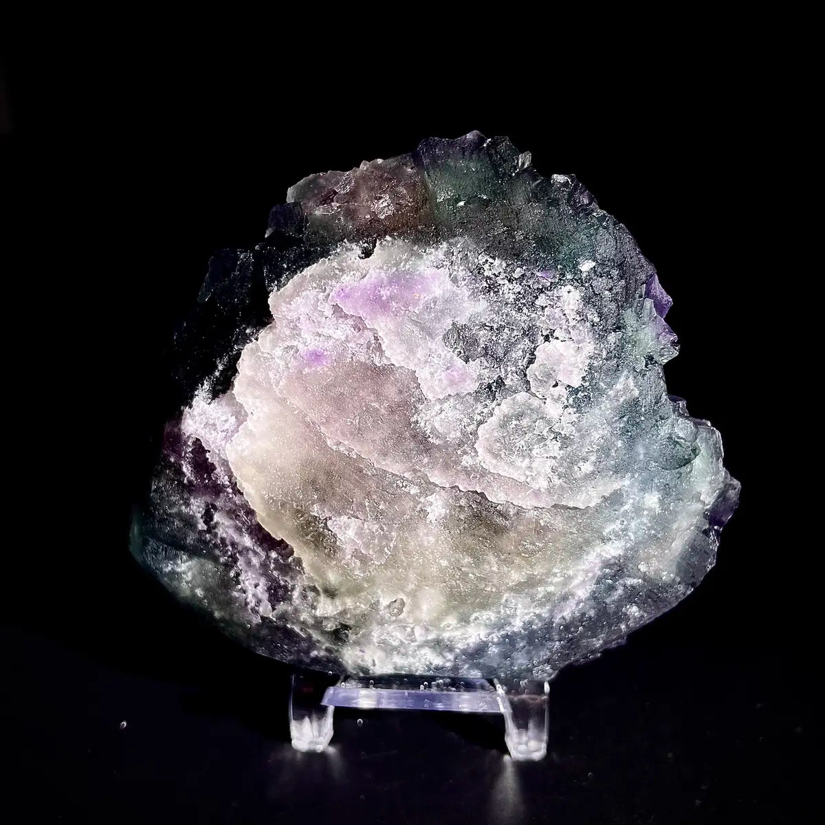 Natural Purple Fluorite Crystal Specimen | Zhejiang, China | 350g | 10*9*2.5cm