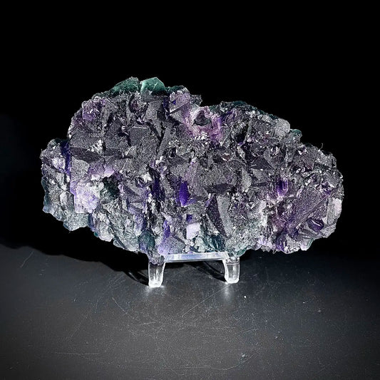 Natural Purple Fluorite Crystal Specimen | Zhejiang, China | 470g |13*8*3cm