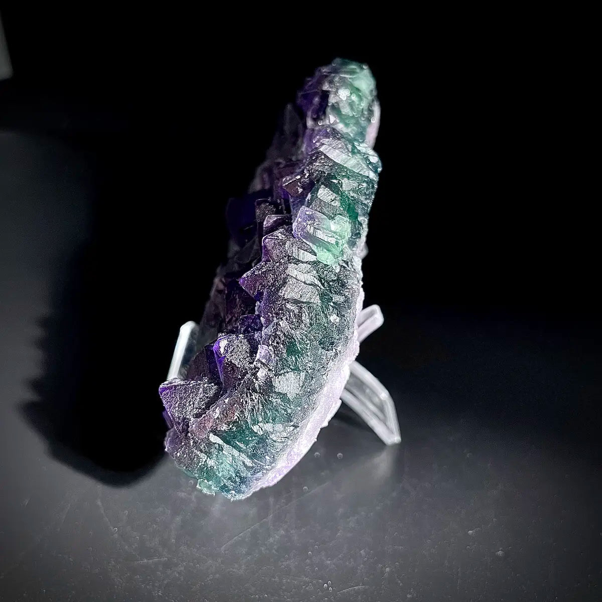Natural Purple Fluorite Crystal Specimen | Zhejiang, China | 470g |13*8*3cm