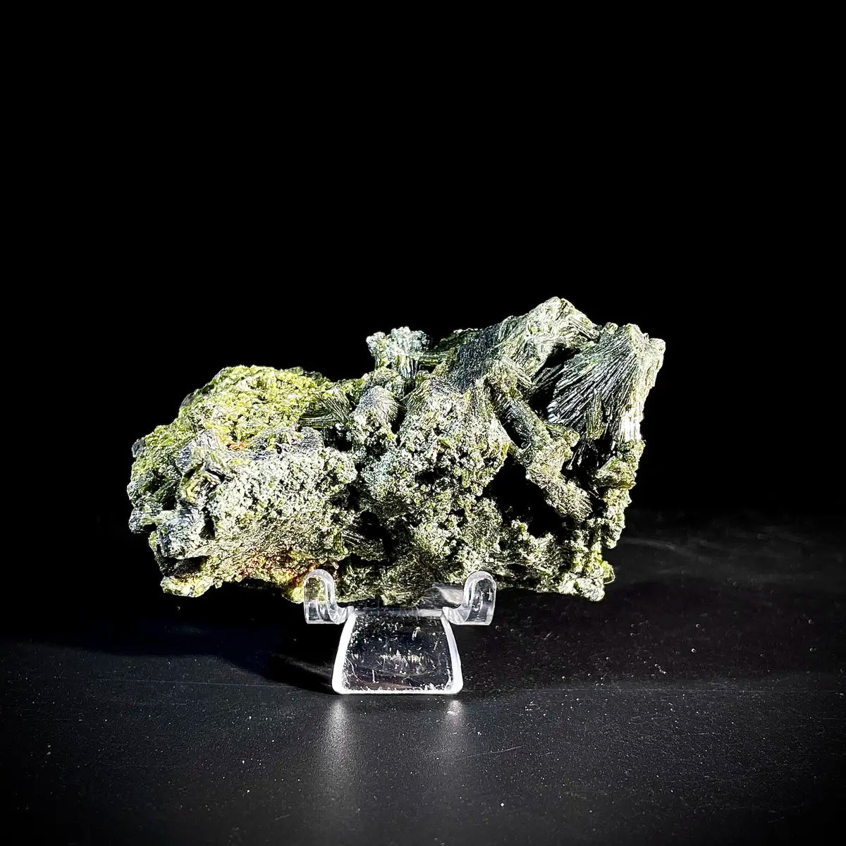 Natural Green Epidote& Tourmaline Specimen | Madagascar | 170 g | 8*5*5 cm