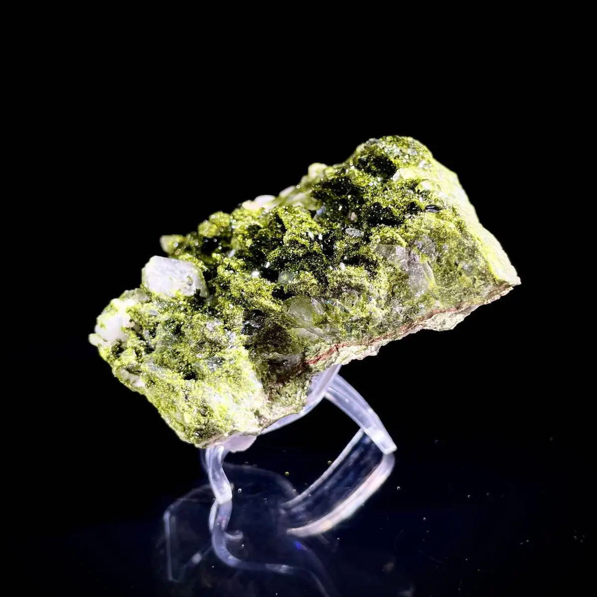 Natural Turkish Epidote with Quartz Specimen | Turkey | 350 g | 8*8*1.5 cm
