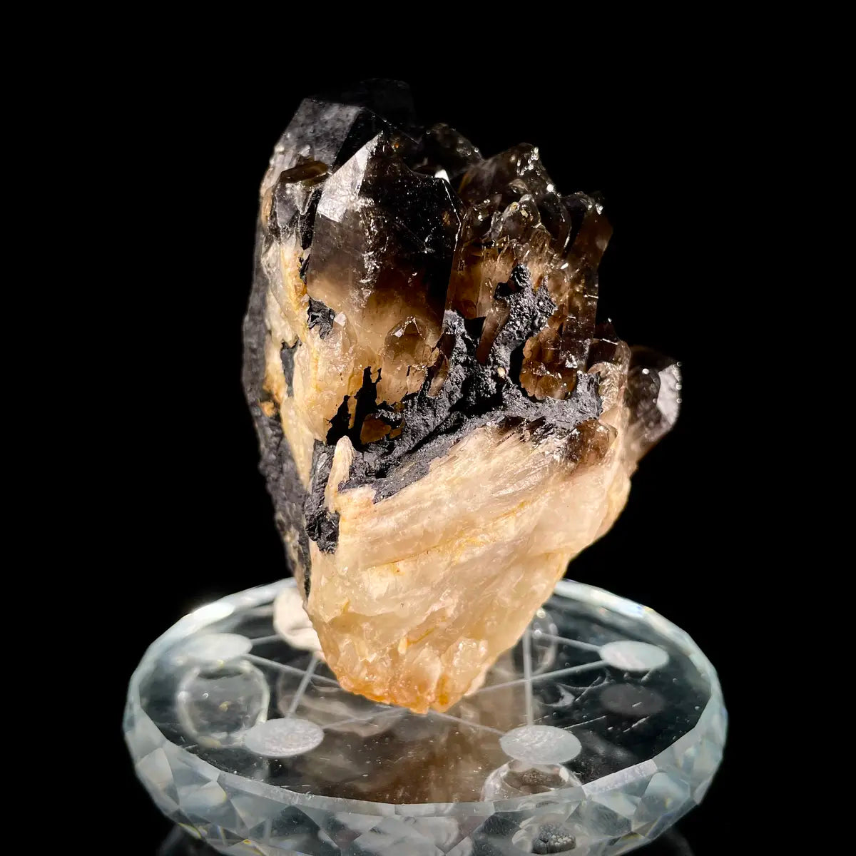 Natural Morion/Smoky Quartz Crystal Specimen | 480 g | 9*9*6.5 cm | Quartz Minerals | Madagascar