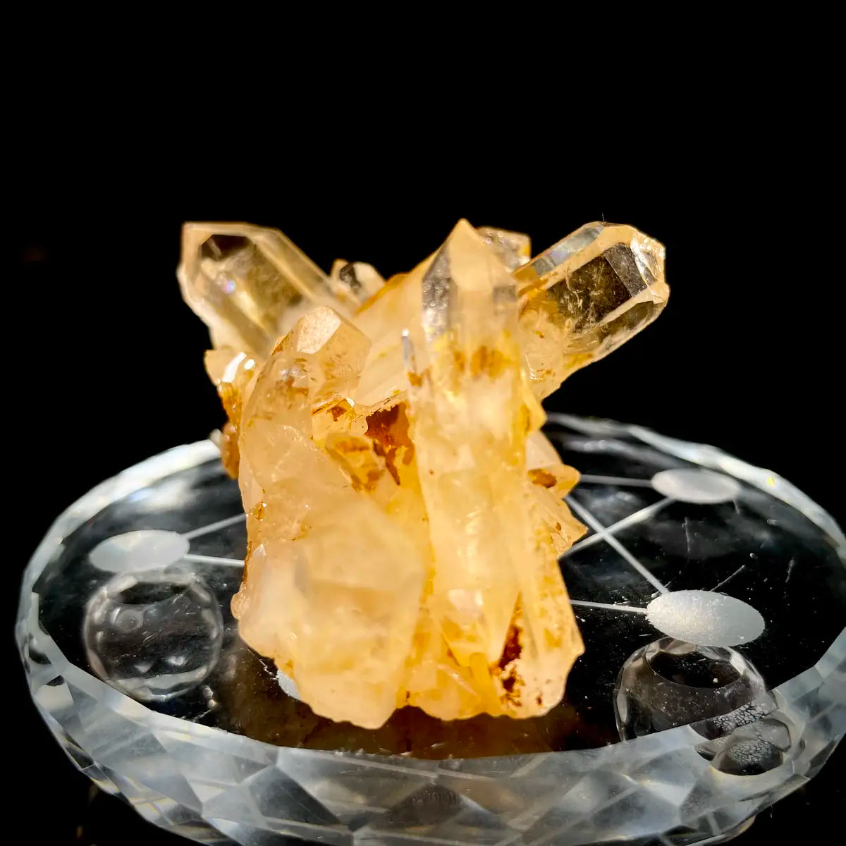 Natural Golden Healer Crystal Cluster | 890 g | 14.5*12*8.5 cm | Carbonate Minerals | Mexico