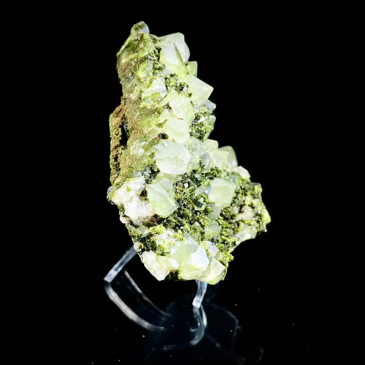 Natural Turkish Epidote with Quartz Specimen | Turkey | 410 g | 9*11*3 cm