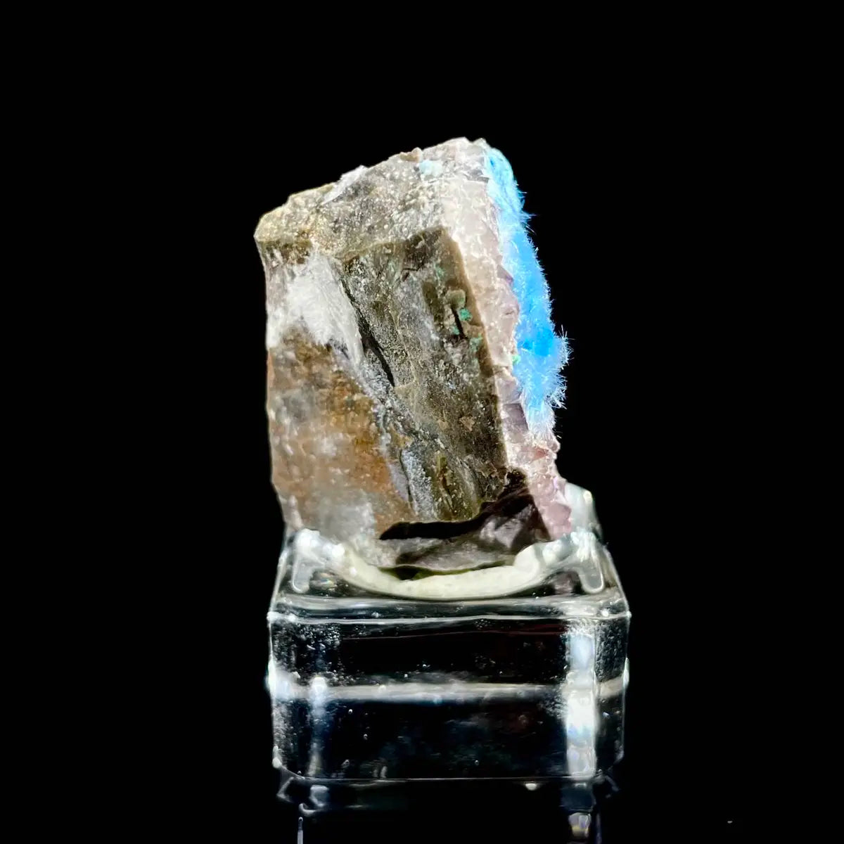 Natural Cyanotrichite Mineral Specimen | 30 g | 3*3*2 cm | Cyanotrichite Minerals | Morocco/DRC