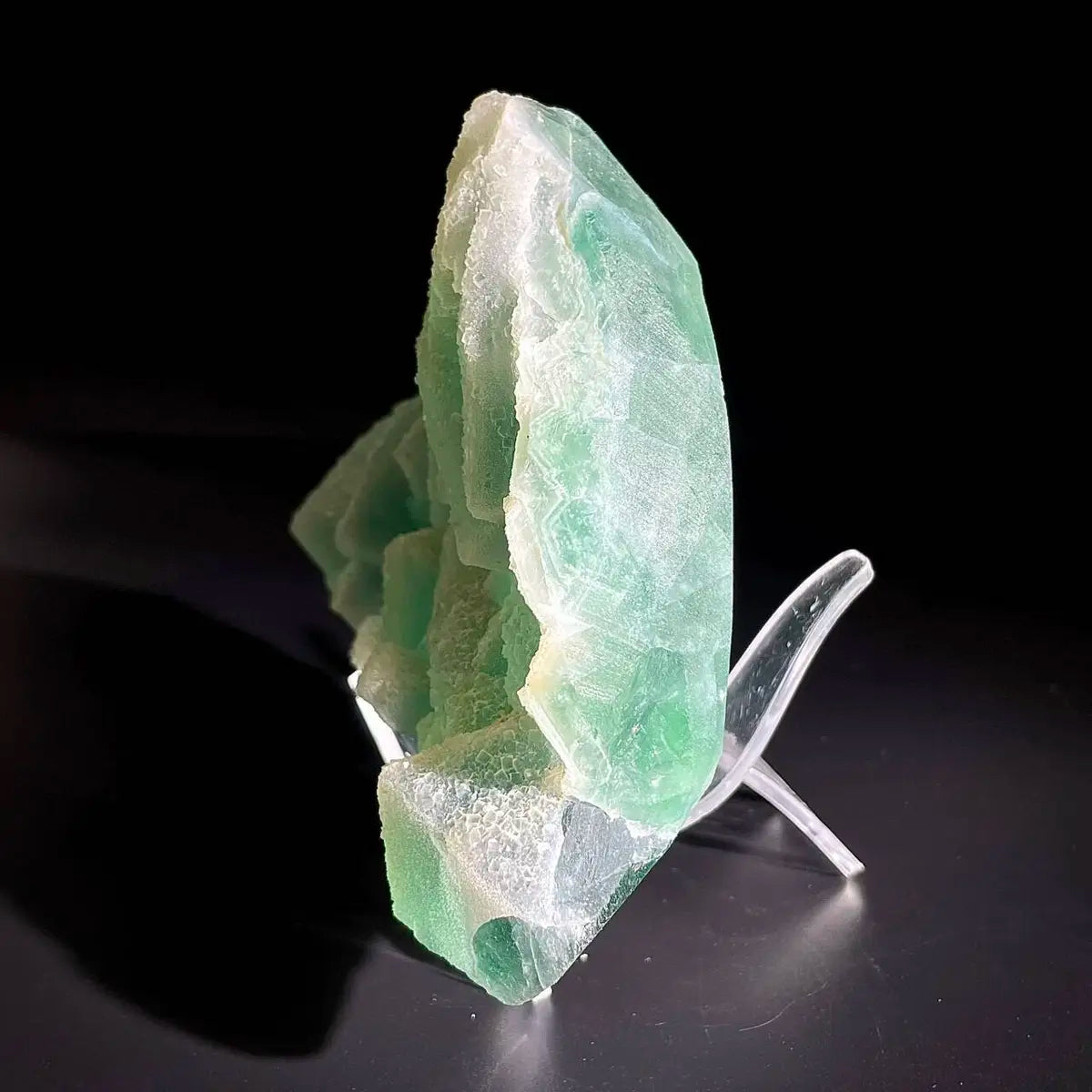 Natural Green Fluorite Crystal Specimen | Hunan, China | 800g | 13.5*10*4cm