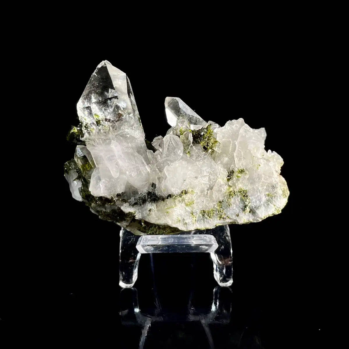 Natural Epidote with quartz from Sichuan, China | 50 g | 6*2*3 cm