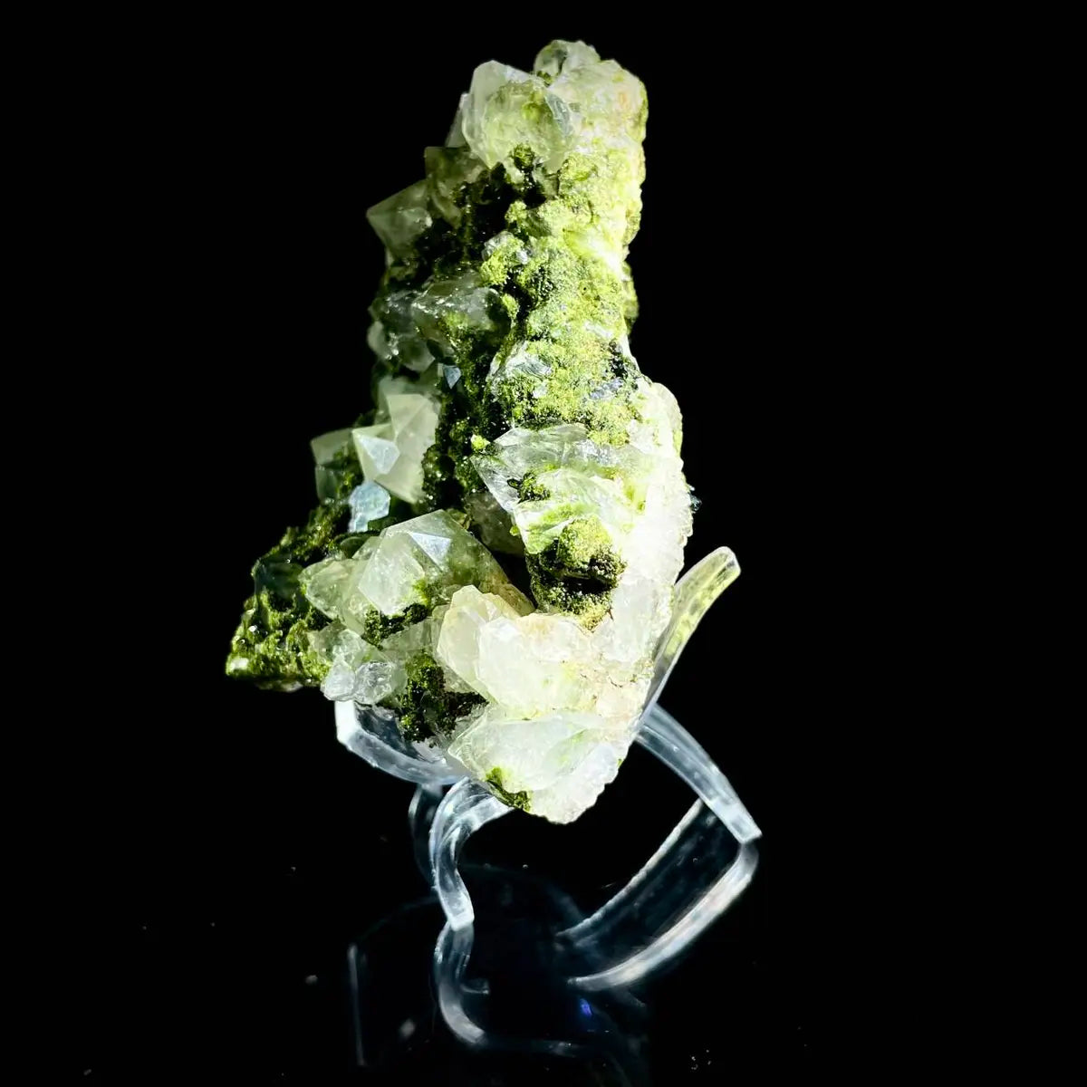 Natural Turkish Epidote with Quartz Specimen | Turkey | 410 g | 9*11*3 cm