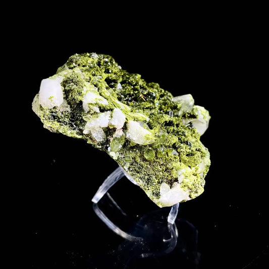 Natural Turkish Epidote with Quartz Specimen | Turkey | 350 g | 8*8*1.5 cm