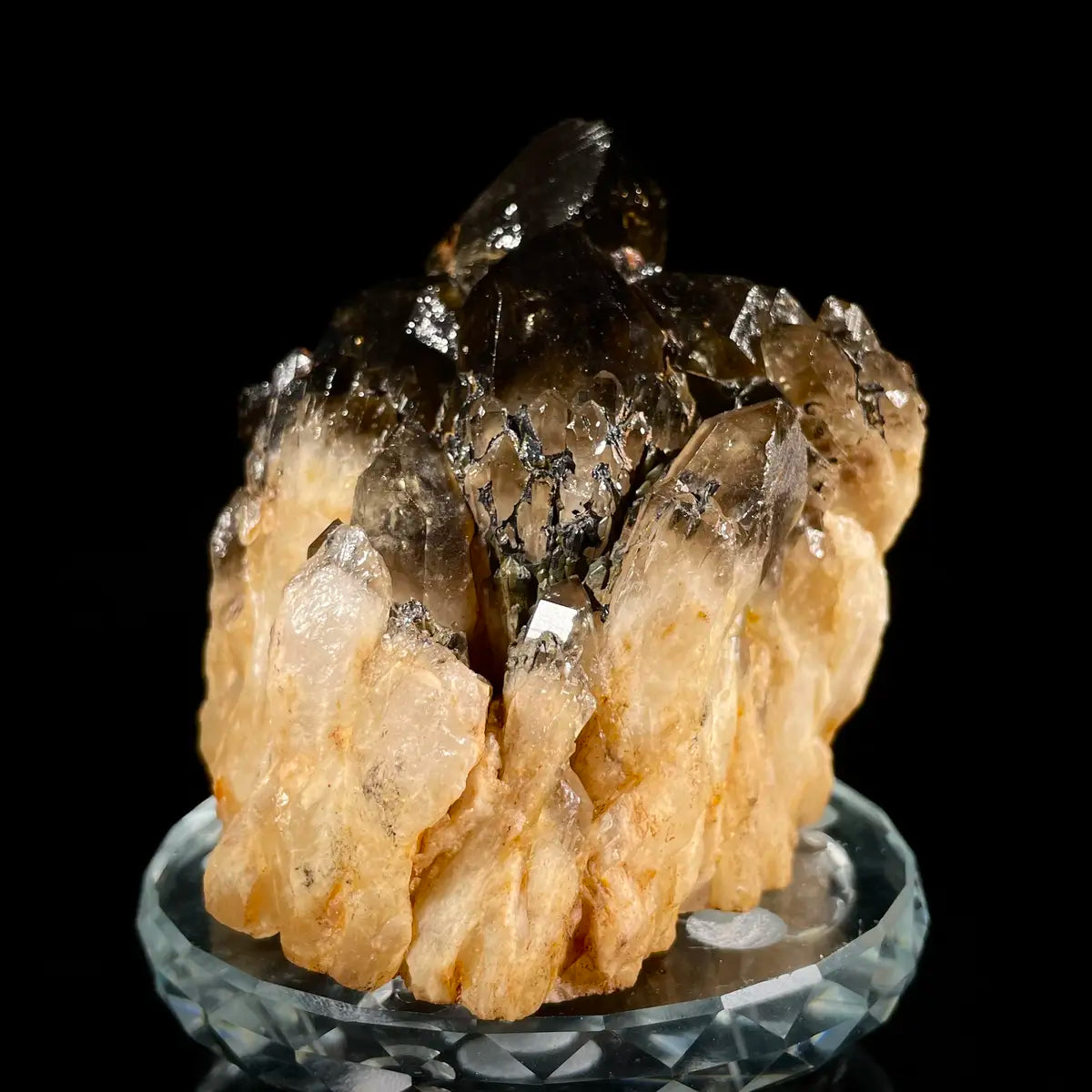 Natural Morion/Smoky Quartz Crystal Specimen | 640 g | 9.5*9*7 cm | Quartz Minerals | Madagascar