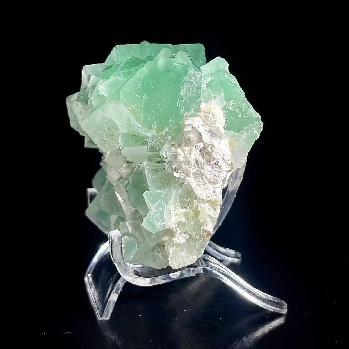 Natural Green Fluorite Crystal Specimen | Hunan, China | 240g | 7*6.5*4.5cm