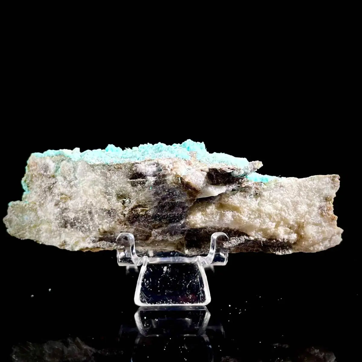 Natural Cyanotrichite Mineral Specimen | 40 g | 9*3*1 cm | Cyanotrichite Minerals | Morocco/DRC