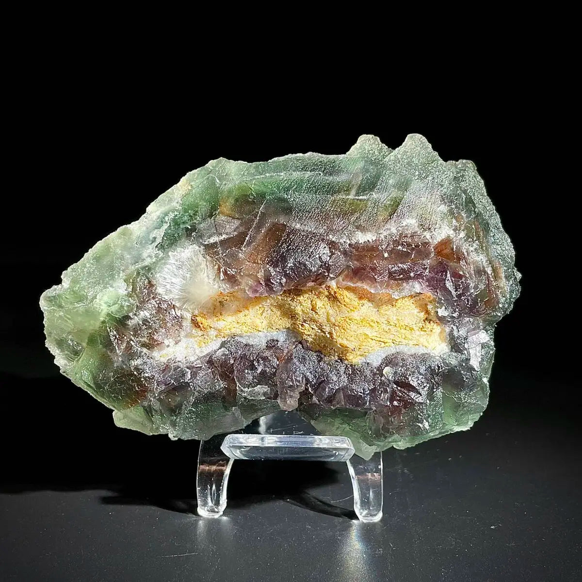 Natural Green Fluorite Crystal Specimen | Hunan, China | 500g | 11*7.5*5.5cm