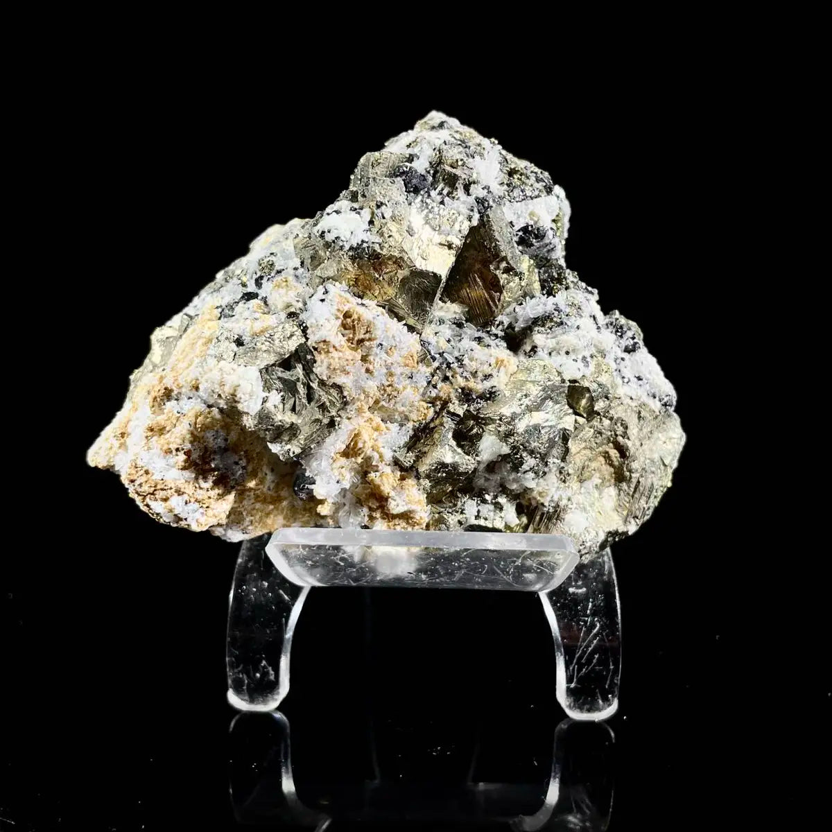 Natural Peruvian Chalcopyrite Mineral Specimen | 400 g | 8.5*7.5*5.5 cm | Sulfide Minerals | Peru