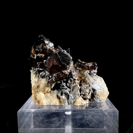 Natural Black Quartz Crystal Specimen | 770 g | 10.5*8*9 cm | Quartz Minerals | Brazil/Madagascar