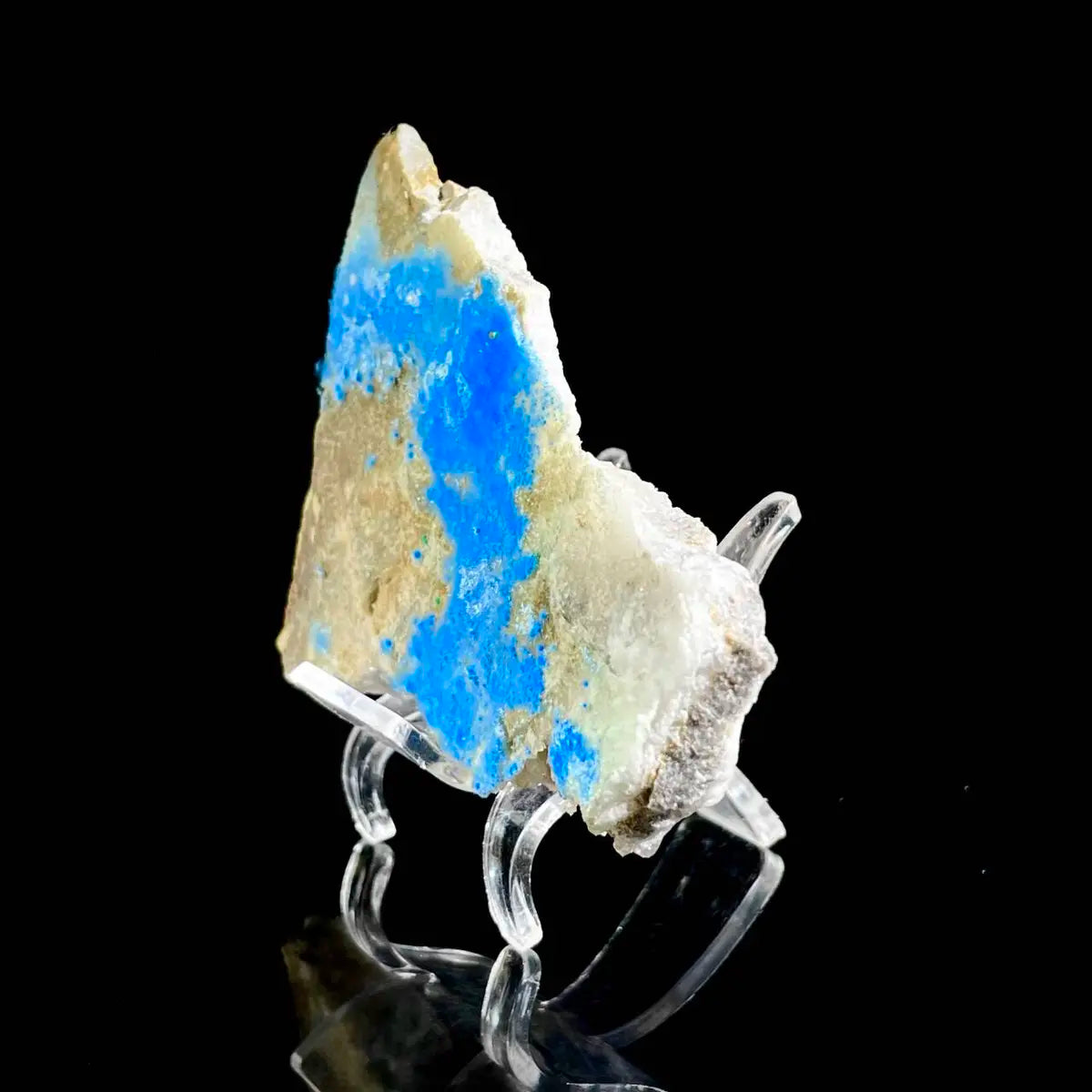 Natural Cyanotrichite Mineral Specimen | 130 g | 9*7*1.5 cm | Cyanotrichite Minerals | Morocco/DRC