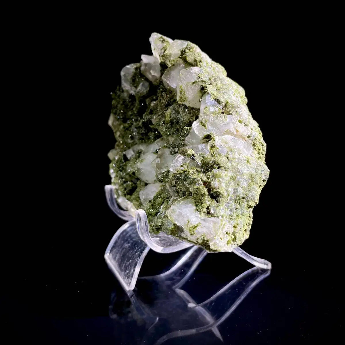 Natural Turkish Epidote with Quartz Specimen | Turkey | 530 g | 13*9*3.5 cm