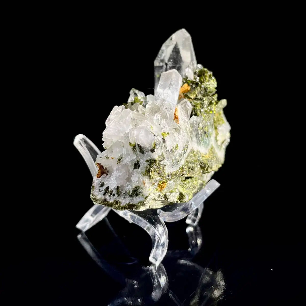 Natural Epidote with quartz from Sichuan, China | 50 g | 6*2*3 cm