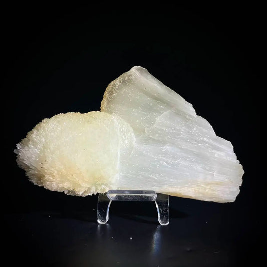 Guizhou White Aragonite/White Veined Natura l Stone Specimen |14×9×4 cm|290g