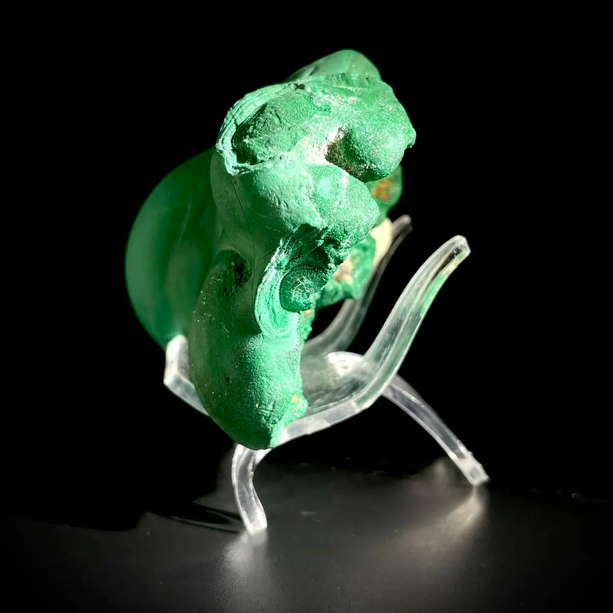 Natural Stalactitic Malachite Specimen | Katanga, DR Congo | 430 g | 9.5*7.5*4.5 cm