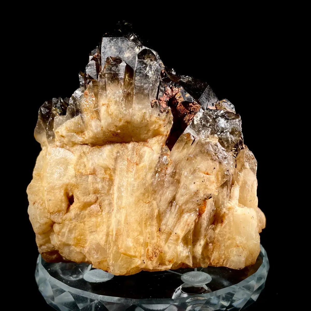 Natural Morion/Smoky Quartz Crystal Specimen | 640 g | 9.5*9*7 cm | Quartz Minerals | Madagascar
