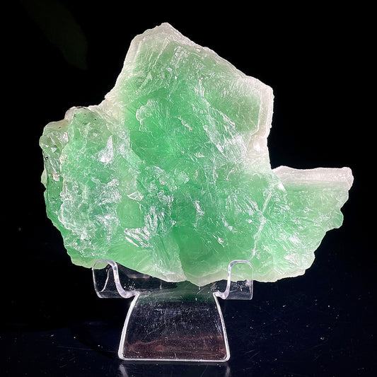 Natural Green Fluorite Crystal Specimen | Hunan, China | 410g | 12.5*9.5*3cm