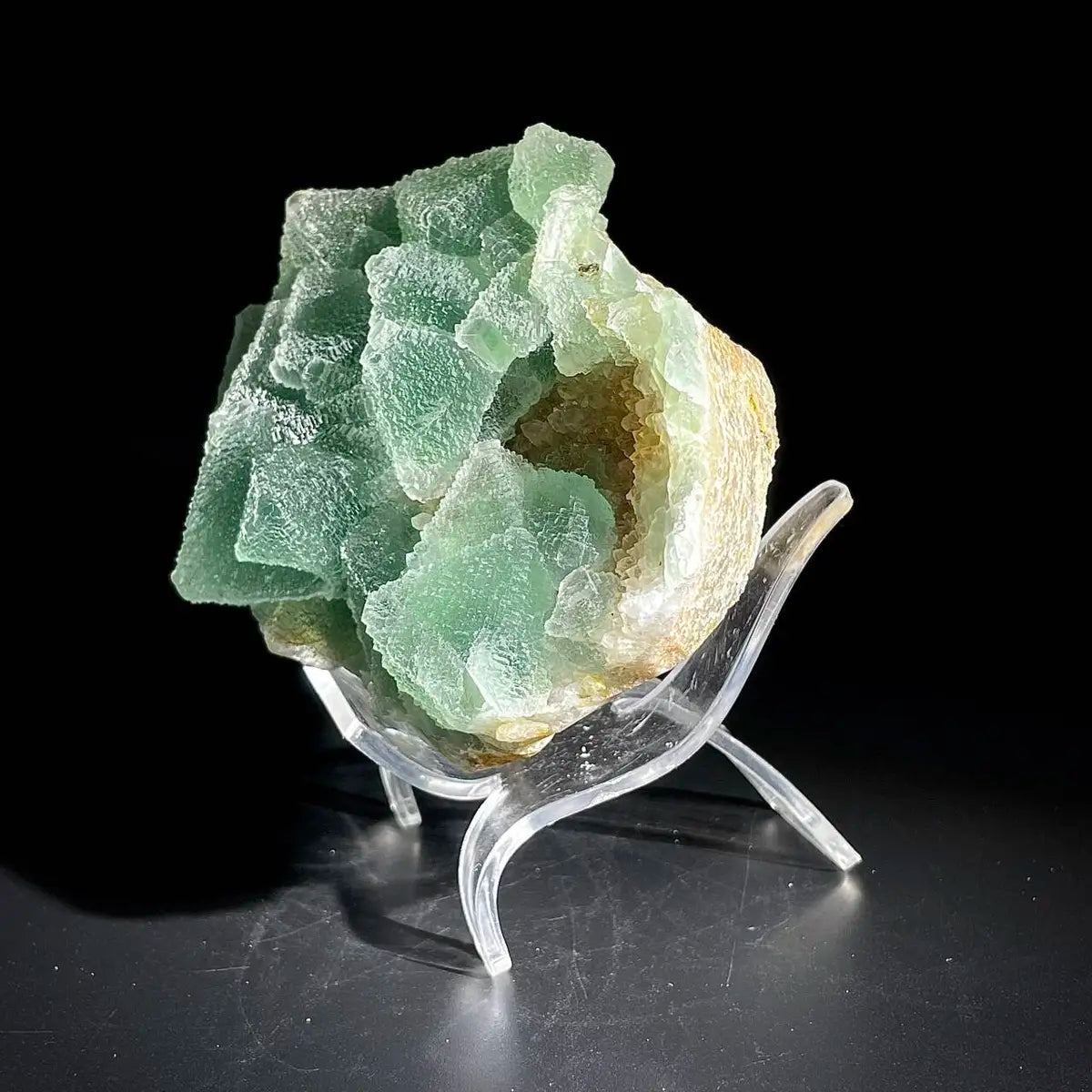 Natural Green Fluorite Crystal Specimen | Hunan, China | 780g | 11.5*8*7cm