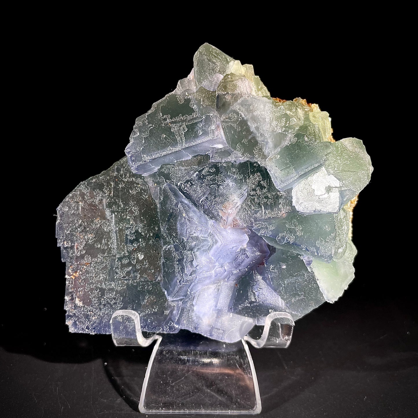 Natural  Bule Fluorite Crystal Specimen | Hunan, China | 660g | 12*10*4cm