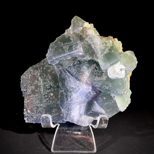 Natural  Bule Fluorite Crystal Specimen | Hunan, China | 660g | 12*10*4cm
