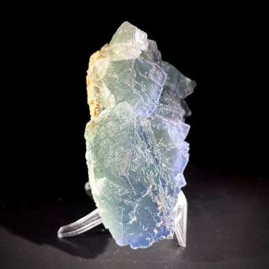Natural  Bule Fluorite Crystal Specimen | Hunan, China | 660g | 12*10*4cm