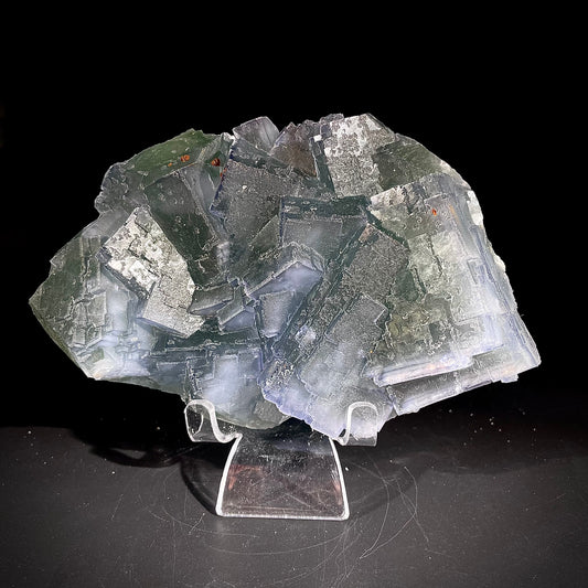 Natural  Bule Fluorite Crystal Specimen | Hunan, China | 1370g | 17*10*5cm