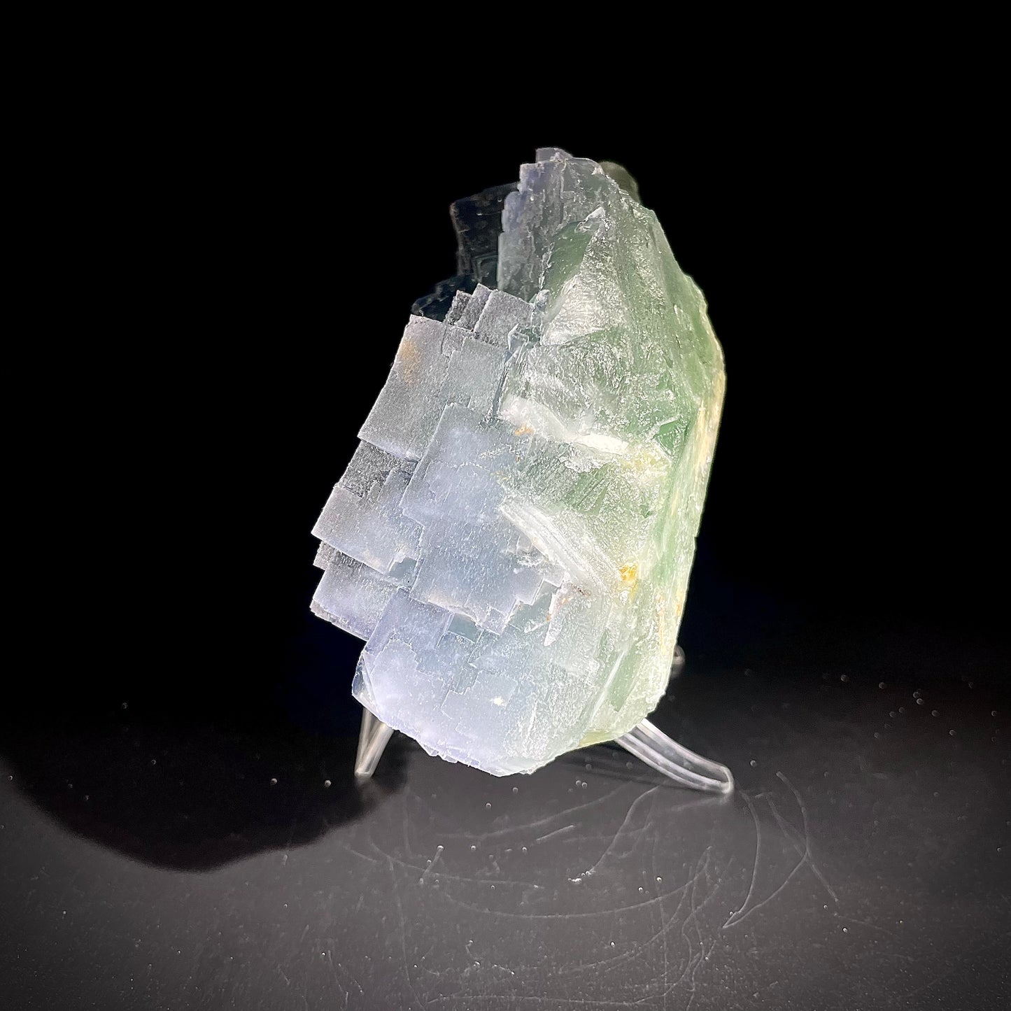 Natural  Bule Fluorite Crystal Specimen | Hunan, China | 1370g | 17*10*5cm