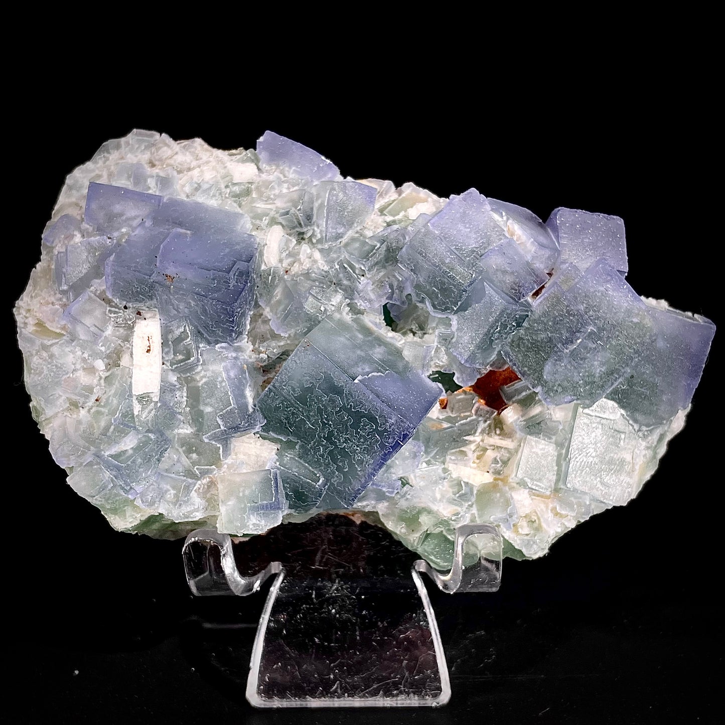 Natural  Bule Fluorite Crystal Specimen | Hunan, China | 280g | 10*6*3.5cm