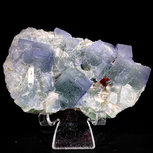 Natural  Bule Fluorite Crystal Specimen | Hunan, China | 280g | 10*6*3.5cm