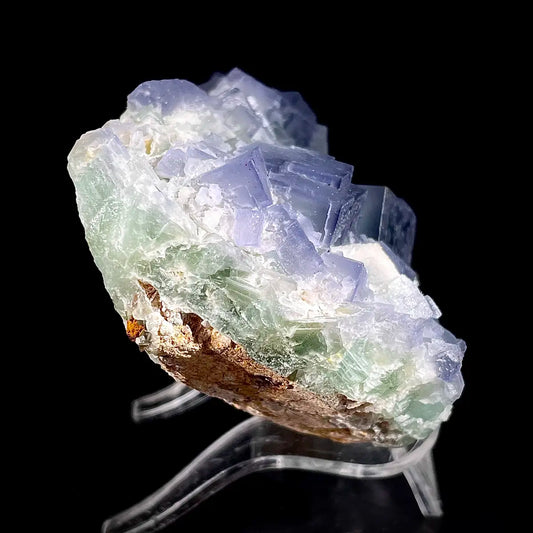 Natural  Bule Fluorite Crystal Specimen | Hunan, China | 280g | 10*6*3.5cm