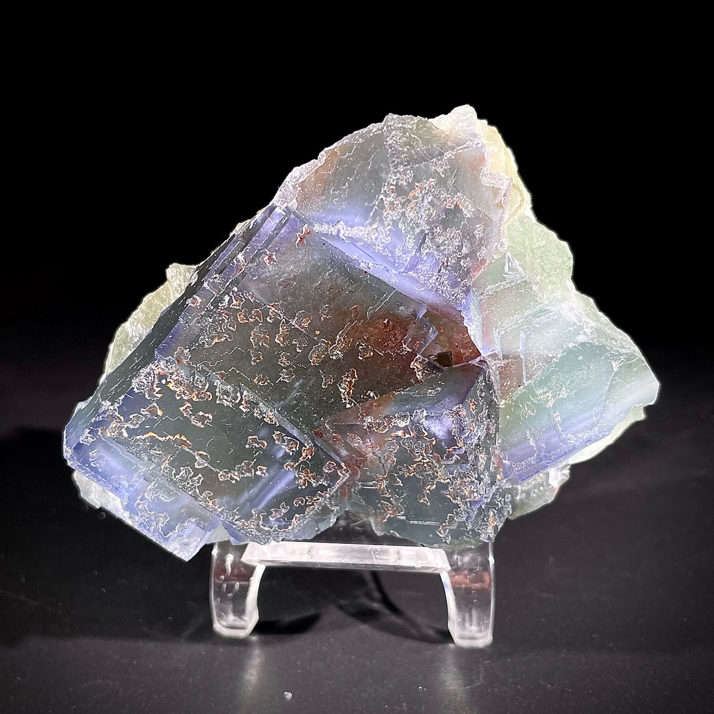Natural  Bule Fluorite Crystal Specimen | Hunan, China | 300g |8.5*6.5*3.5cm