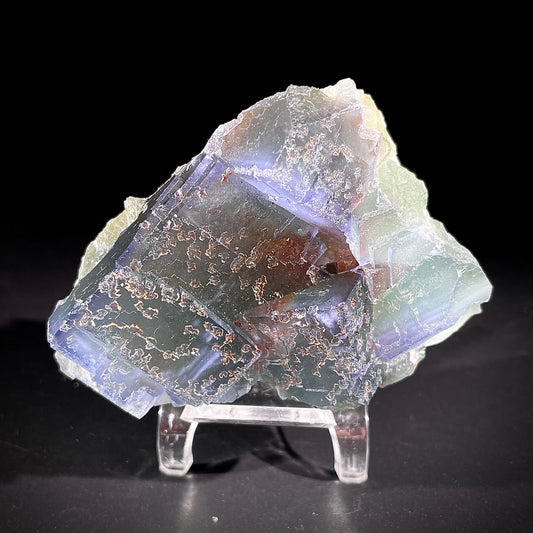 Natural  Bule Fluorite Crystal Specimen | Hunan, China | 300g |8.5*6.5*3.5cm