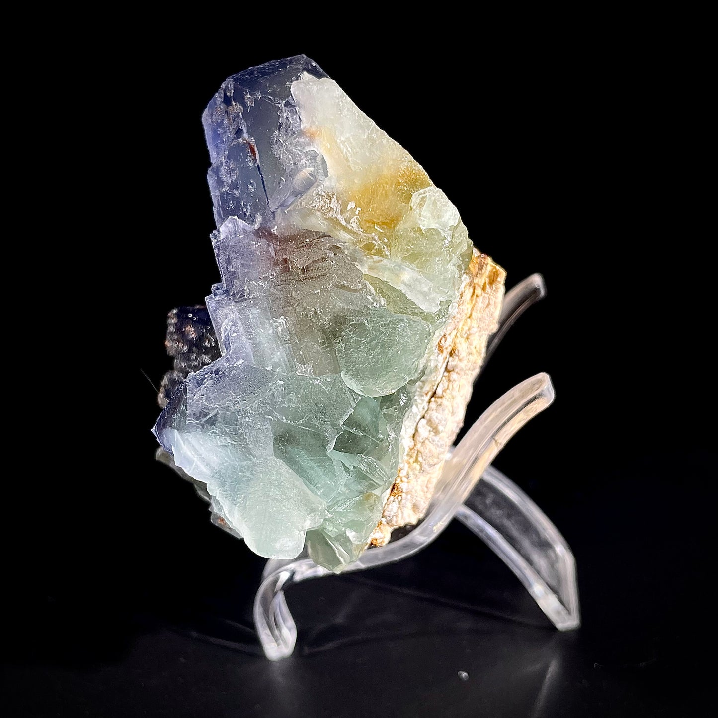 Natural  Bule Fluorite Crystal Specimen | Hunan, China | 300g |8.5*6.5*3.5cm
