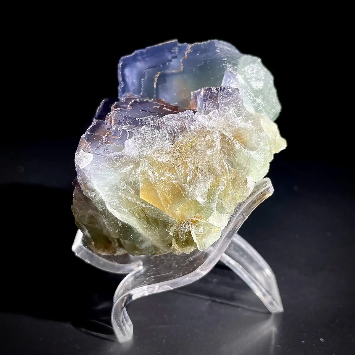 Natural  Bule Fluorite Crystal Specimen | Hunan, China | 240g | 7*6*4cm