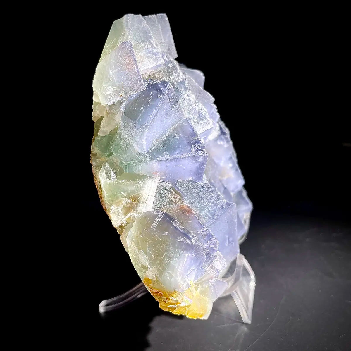 Natural  Bule Fluorite Crystal Specimen | Hunan, China | 1350g |15*13*4.5cm