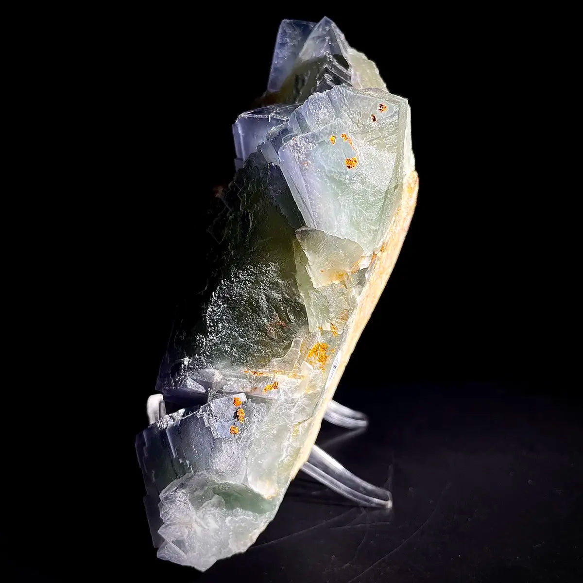 Natural  Bule Fluorite Crystal Specimen | Hunan, China | 1350g |15*13*4.5cm