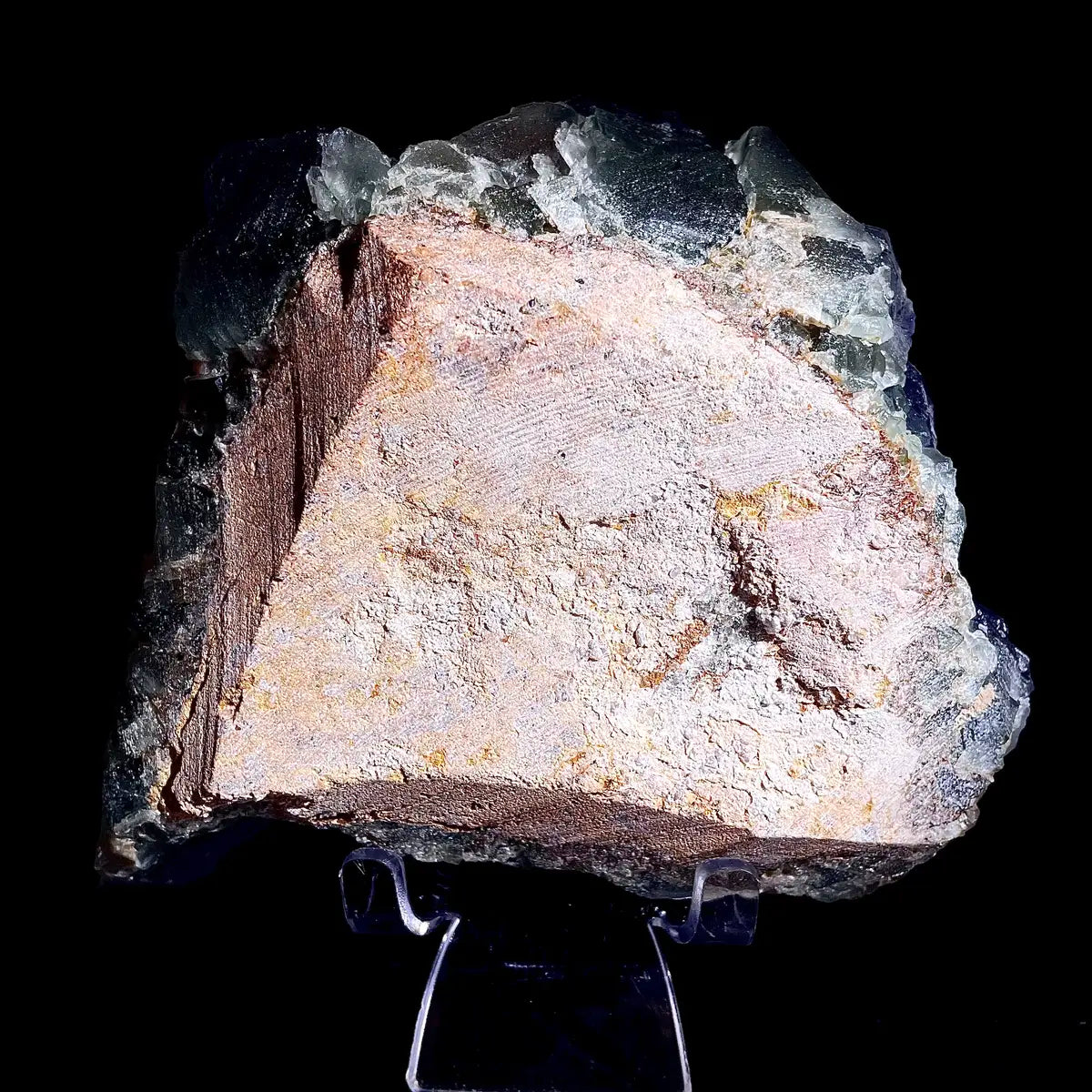 Natural  Bule Fluorite Crystal Specimen | Hunan, China | 1350g |15*13*4.5cm
