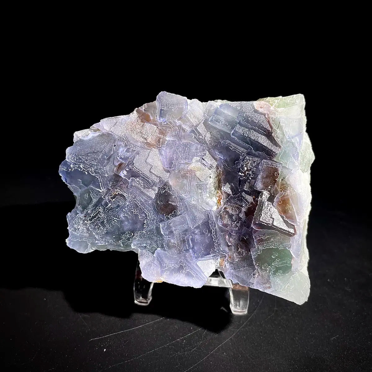 Natural  Bule Fluorite Crystal Specimen | Hunan, China | 350g |9*7*3cm