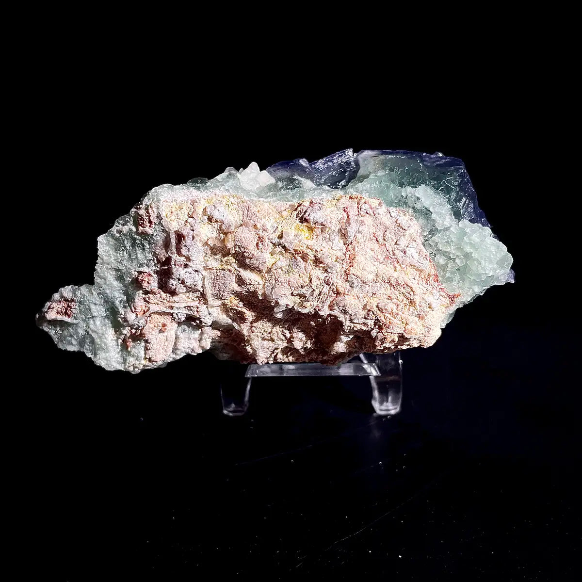 Natural  Bule Fluorite Crystal Specimen | Hunan, China | 240g |10.5*4.5*4cm