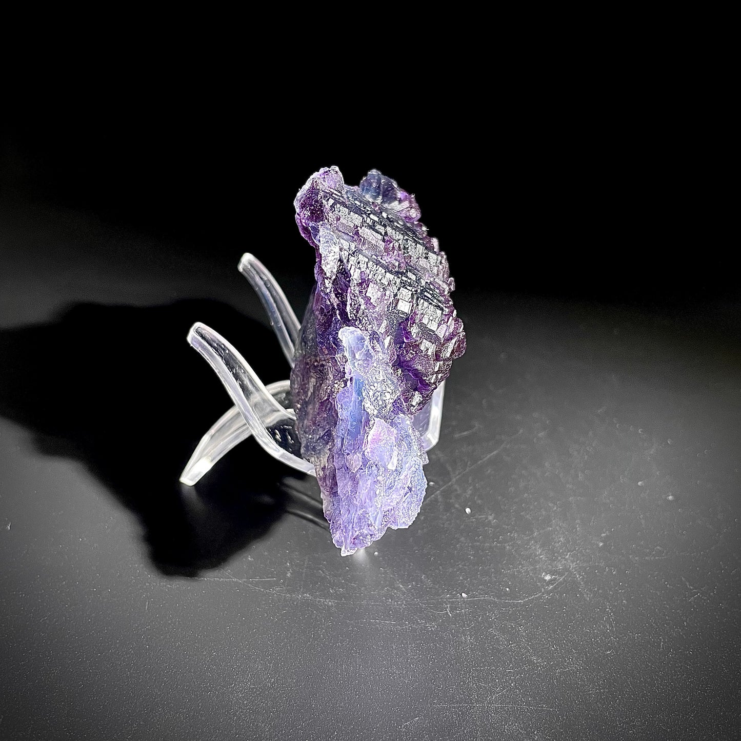 Natural  Purple Fluorite Crystal Specimen |Zhejiang, China | 280g | 10*6*3.5cm