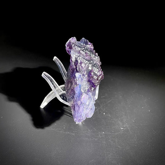Natural  Purple Fluorite Crystal Specimen |Zhejiang, China | 180g | 10.5*6.5*3.5cm