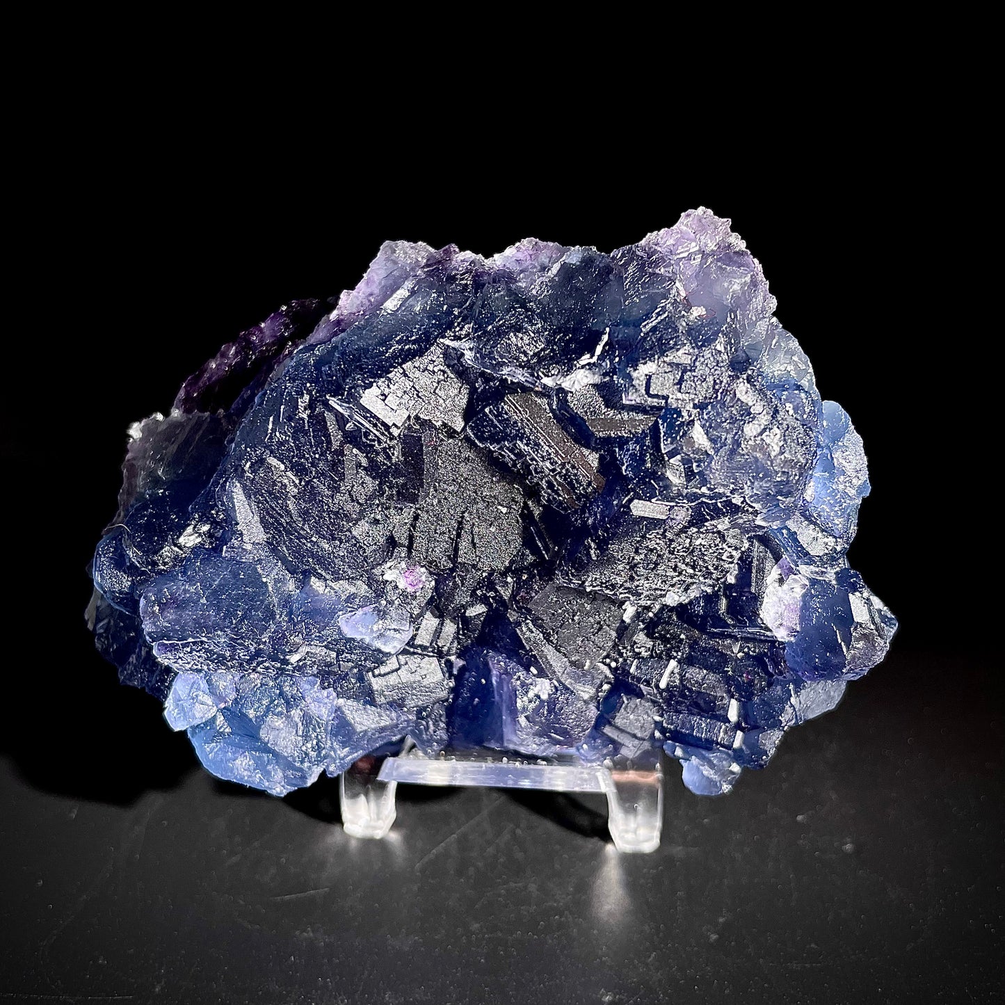 Natural  Purple Fluorite Crystal Specimen | Zhejiang, China | 300g |8.5*6.5*3.5cm
