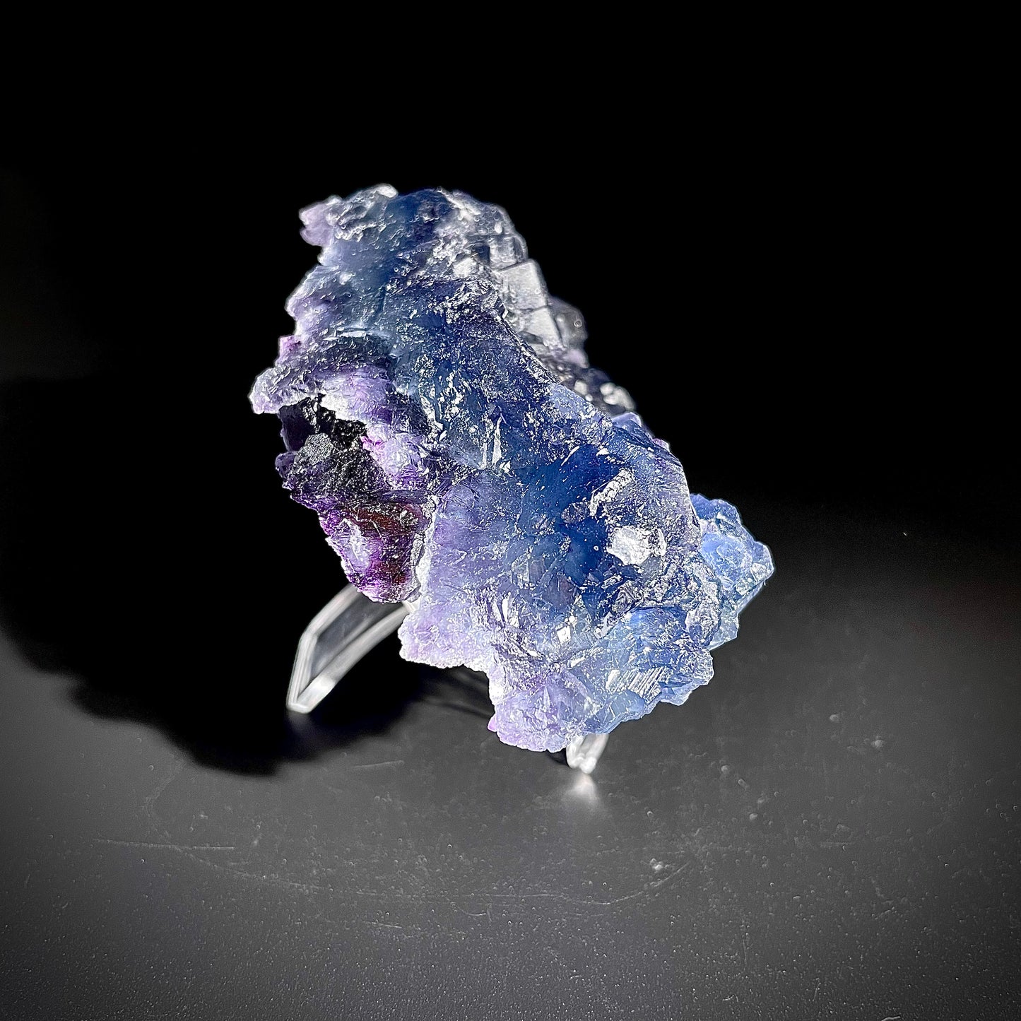 Natural  Purple Fluorite Crystal Specimen | Zhejiang, China | 300g |8.5*6.5*3.5cm